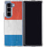 Netherlands Flag Distressed Galaxy Z Fold5 5G Clear Case